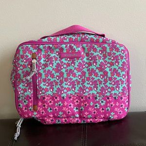 Vera Bradley Large Makeup Organizer Case - Ditsy Dot - Retired Pattern